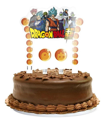 Topo Goku Topper Dragon Ball Decoração Bolo Festa P/