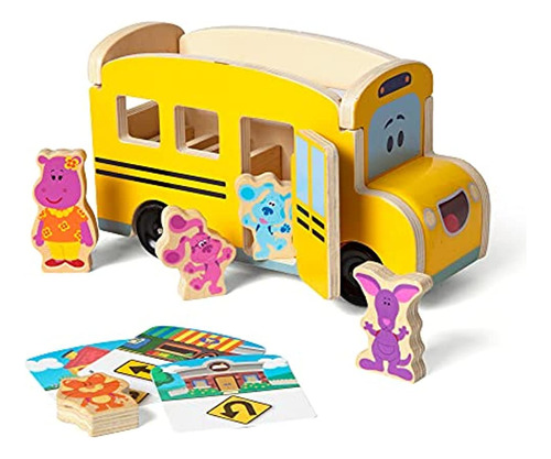 Melissa & Doug Blue's Clues & You! Autobús Escolar De Madera