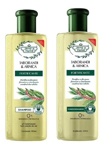 1 Shampoo + 1 Cond Flores Vegetais Jaborandi E Arnica Vegano