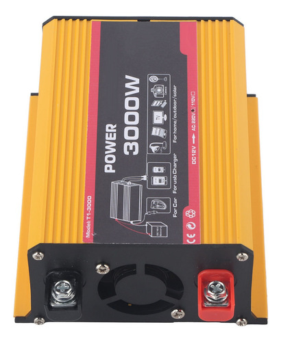 Inversor De Coche 3000w Convertidor De Potencia Automático D