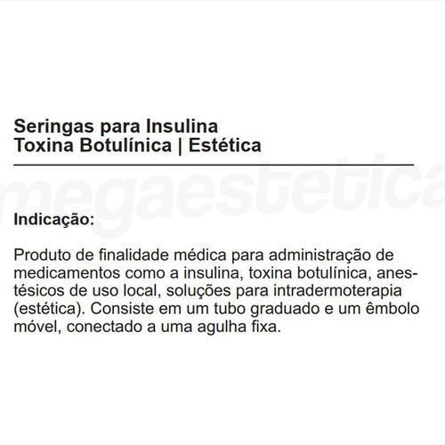Imagem 5 de 6 de Seringa Com Agulha 30g Ultrafina Estética Anestésicos, Botox