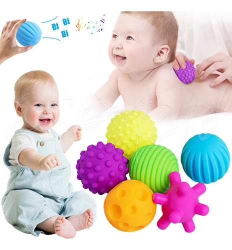 Juguetes Pelotas Estimulacion Sensoriale Didáctica Para Bebé