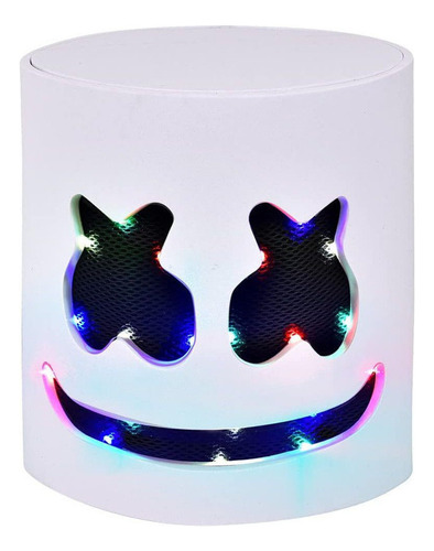 Máscara De Dj Navideña, Luces Led Brillantes Mascarilla