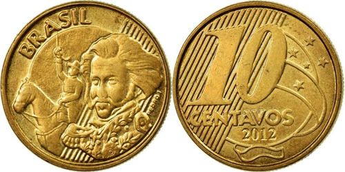 Brasil Moneda 10 Centavos Año 2012