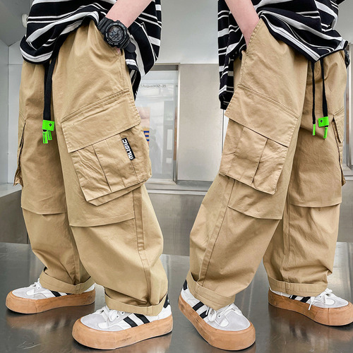 Pantalones Cargo De Algodón Para Niños, Estilo Moderno, Prim