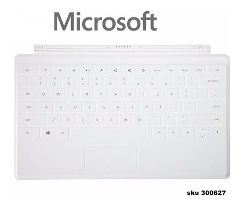 Teclado Microsoft Surface Rt Pro Blanco Touch Cover W01