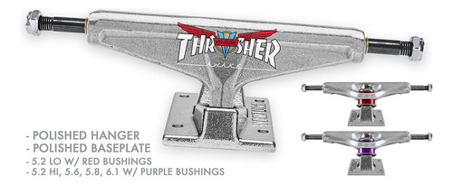 Truck Venture Collab Trasher Silver  144mm Hi Alto