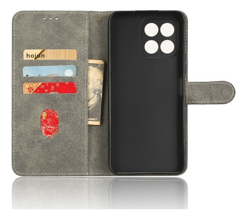 Capa Para Honor X8 5g Couro Resistente A Riscos