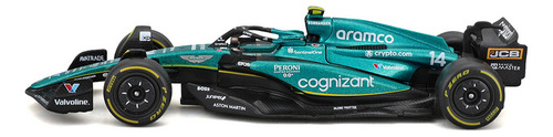 J Aston Martin Amr23 #14 Alonso Fórmula Bburago F1 1:43