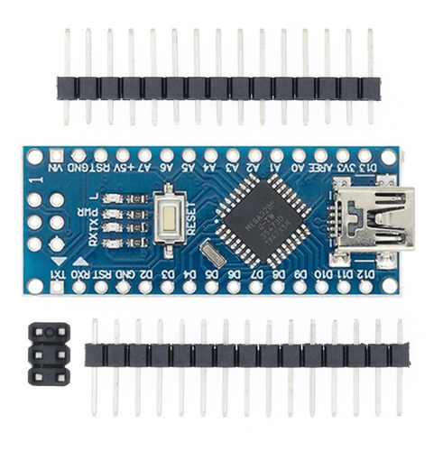 5 Pzas Nano 3.0 Sin Cable Usb Ch340 Compatible Con Arduino