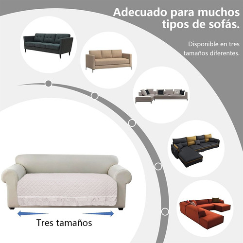 Juego De 3 Piezas De Fundas Protectoras Para Sofá De Sala Beige