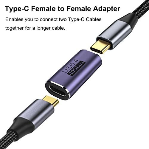 Paquete De 2 Adaptadores Usb C Hembra A Hembra De Areme, Usb