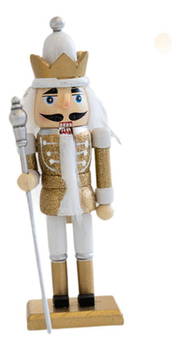 Figurita De Cascanueces De Navidad, Adorno Navideño, Oro