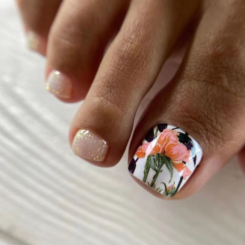 Unhas Postiças, Unhas Curtas E Quadradas, Glitter Para Mulhe