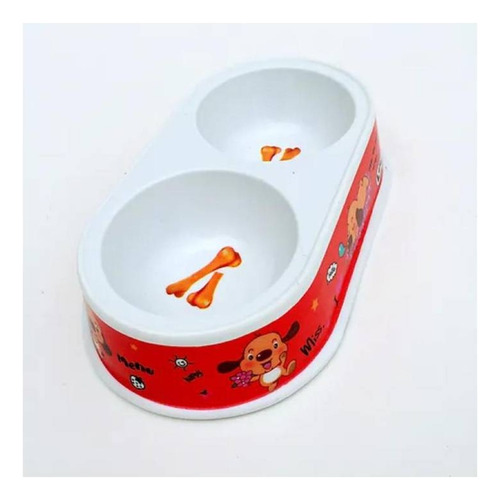 Plato Para Mascota Plastico 23cm X 13.5 Cm X 5cm