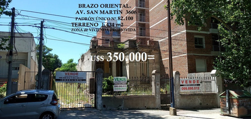 Terreno 1.434 M2*con Casa. San Martín 3606