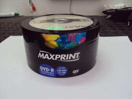 Pino Dvd Virgem Maxprint 4.7gb - 50 Un (lacrado)