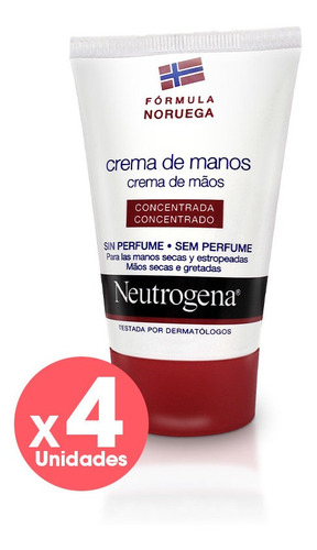 Pack Crema De Manos Noruega Ntg S/f 56g -c12 X4 Unidades