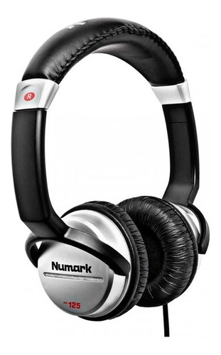 Auriculares para DJ C/m, 7 posiciones ajustables, color Numark, negro con gris