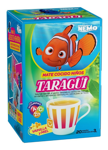 Imagen 2 de 5 de Mate Cocido Taragüi Niños 20 Saq X 8 Unidades