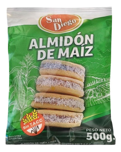 Almidon De Maiz Sin Tacc Libre Gluten San Diego Bolsa 500 Gr