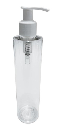 5 Frascos Cristal 250ml / Válvula Pump Branca (24/410)