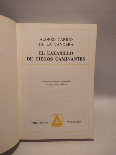 Lazarillo De Ciegos Caminantes Carrio De La Vandera Ayacucho (Usado)