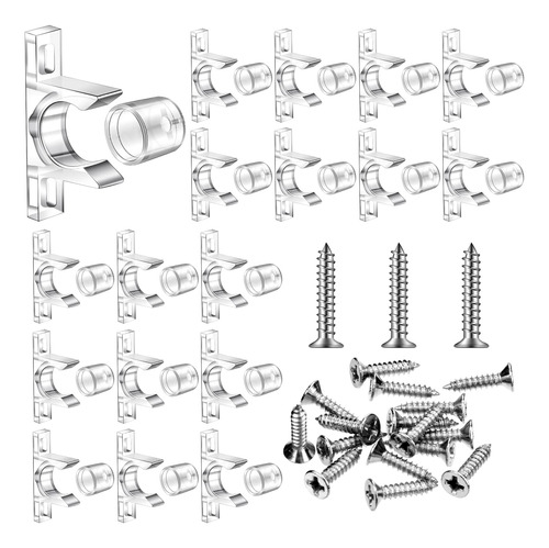 20 Clips Frontal Falso Para Gabinete Fijacion Estante Cajon