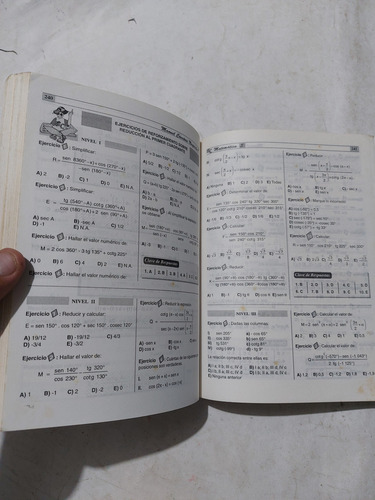Libro Matemática 5° Secundaria Editorial Coveñas (Usado)
