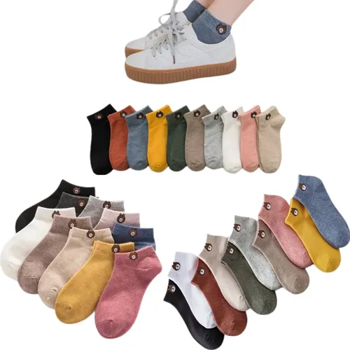 Medias Tobilleras Hombre Mujer Diseño Colores Calcetines