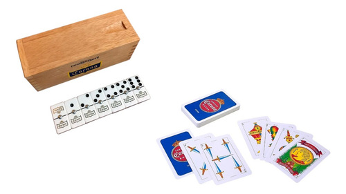 Domino Corona Retro Madera / Baraja Corona Extra Española