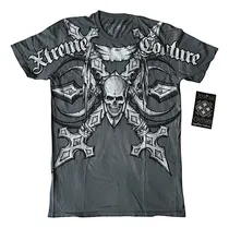 Comprar Camiseta Affliction 2 Skulls | Ufc Mma | Polo Manga Corta
