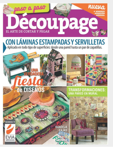 Libro: Découpage Paso A Paso 1: El Arte De Cortar Y Pegar Ap