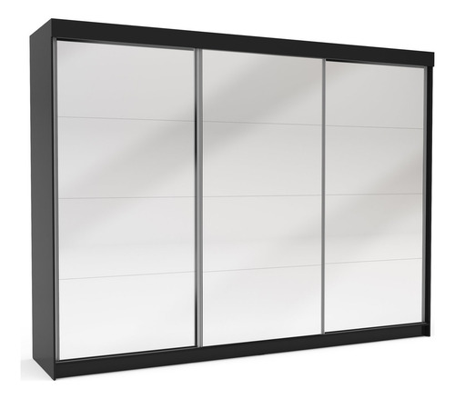 Guarda-roupa Casal 3 Portas Com Espelho 6 Gavetas Yescasa Grajaú