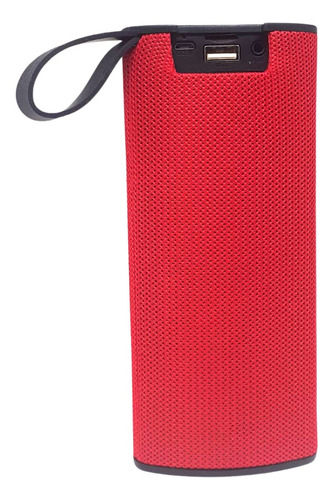 Imagem 5 de 6 de Caixa De Som Bluetooth Usb Sd Fm Alto Falante Exbom Vermelho