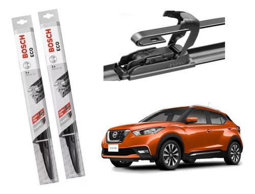 Juego De Plumillas Bosch Eco Para Nissan Kicks Año 2019