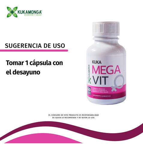 Megavit Multivitaminico De Mujer 60 Cáps Vitaminas Mujer
