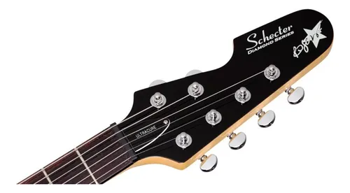 Guitarra Eléctrica Schecter Robert Smith Ultracure The Cure Color Perla Negra Orientación De La Mano Diestro