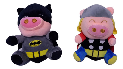 Chancho Batman, Thor, Peluche Disfrazado De Superheroes, Pap