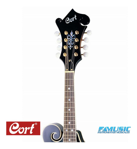 Imagen 3 de 11 de Mandolin Cort Cm F100 Vs - Detalle Sale%