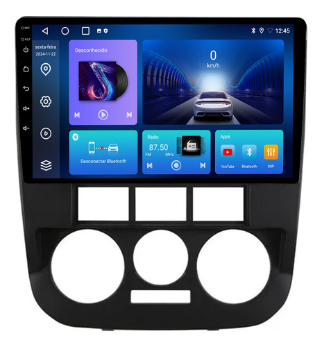 Central Multimidia Gol G4 9p Android 14 Carplay 4gb 64gb