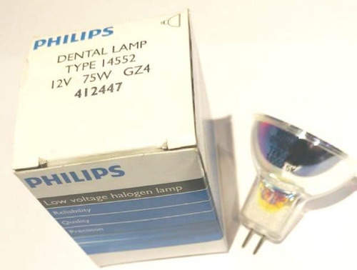 Lampara Dicroica 12v 75w Gz4 14552 Philips Dental Color de la luz Blanco