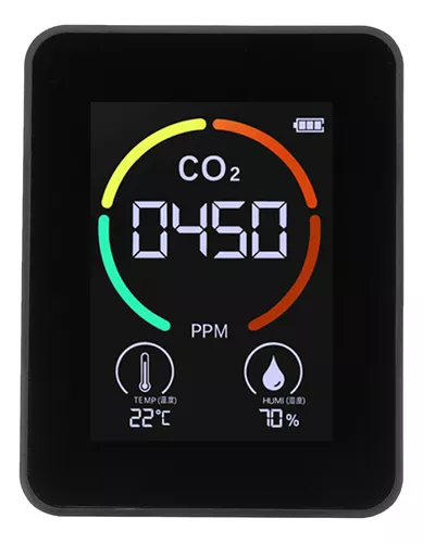 Medidor de CO2 Temperatura Humedad MXQTA-001-8 Escala CO2 de 0 a  6000ppmTemperatura -20 a