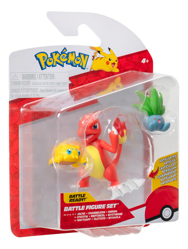Pokemon Battle Figure Set Joltik + Charmeleon + Oddish