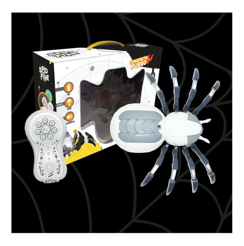 Imagen 2 de 8 de Araña Mecanica A Control Spid Fire Con Luz Sonido Spider Edu