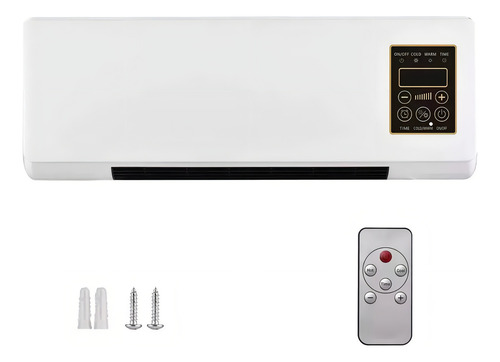 Aire Acondicionado Calefactor De Pared 2 En 1 Color Blanco