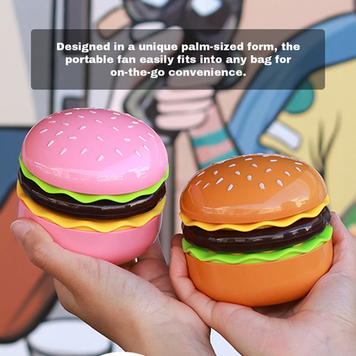 Bonito Ventilador Usb Para Hamburguesas Con Espejo: Ajustabl