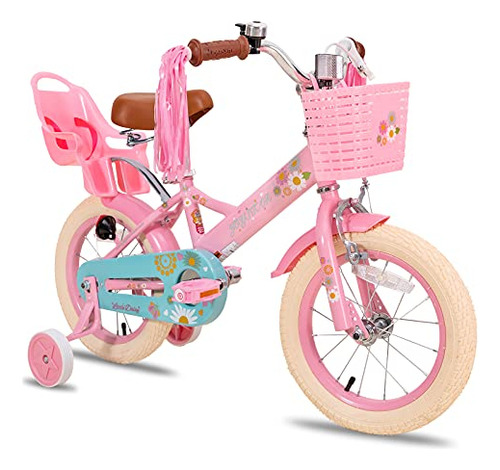 Bicicleta Para Niñas De 2 A 9 Años Con Accesorios