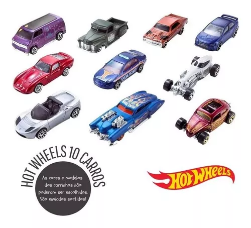 Carrinhos - Hot Wheels - Pacote com 5 Carros - Sortidos - Mattel