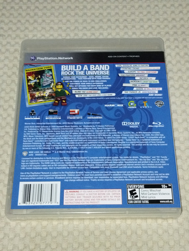 Lego Rock Band Ps3 Físico (Usado)